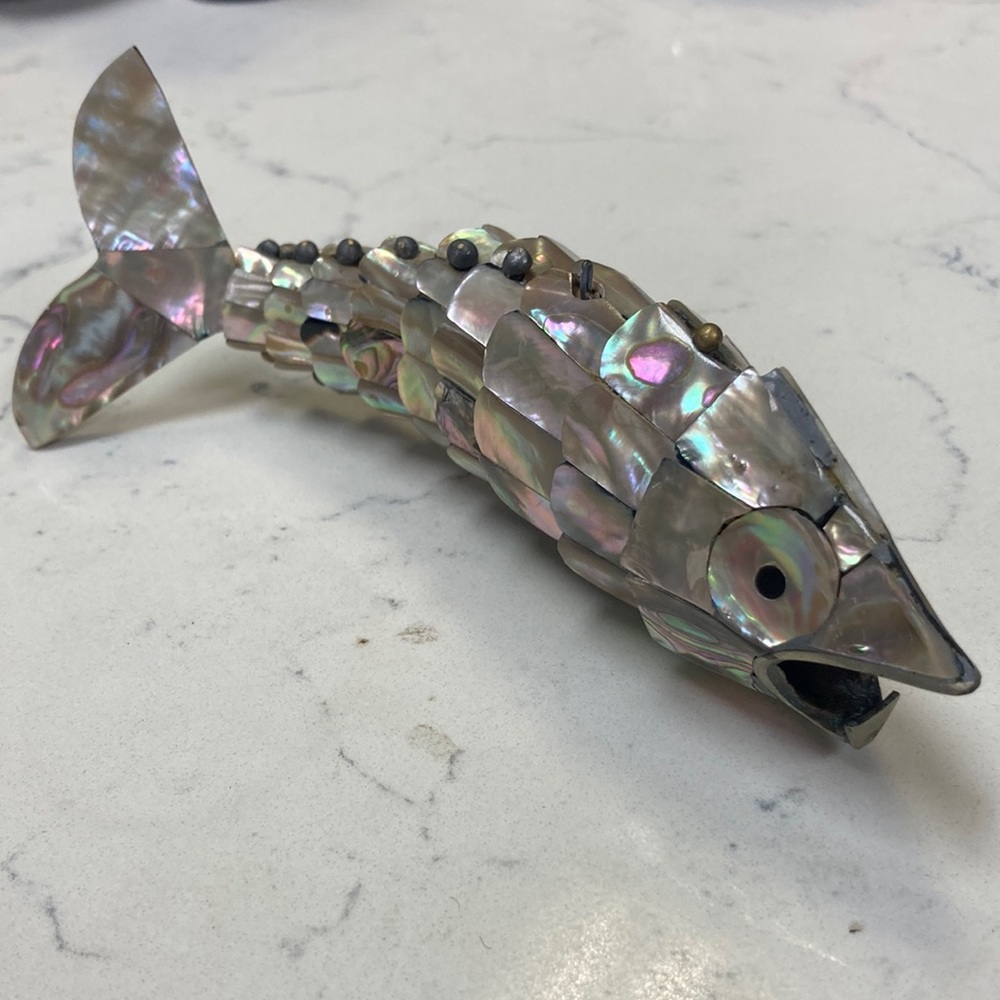 Vintage Abalone Shell Bottle Opener